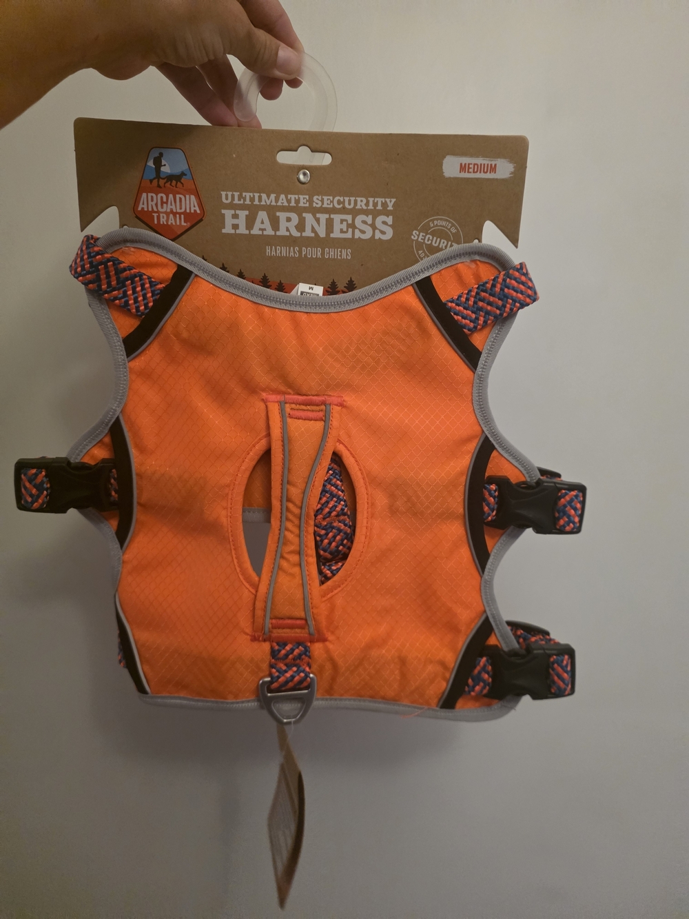 Arcadia Dog's Orange Harness - Ultimate Security
